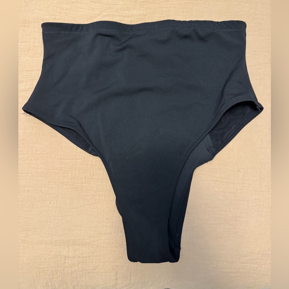 TA3 Black High-Waisted Bikini Bottom XL